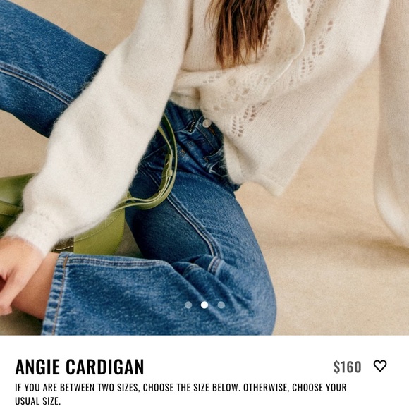 Sezane Cream Angie Cardigan - Picture 2 of 4